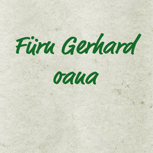 Für'n Gerhard oana - Daniela Peter, Aufnahmen