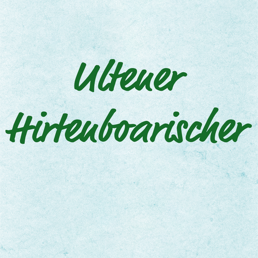 Ultener Hirtenboarischer - Volksweise aus Tirol, Ensemblenoten