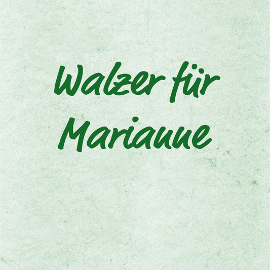 Walzer für Marianne - Martin Roschitz, Aufnahmen